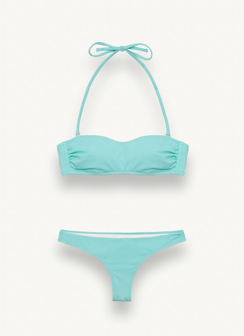 Bikini with removable shoulder straps