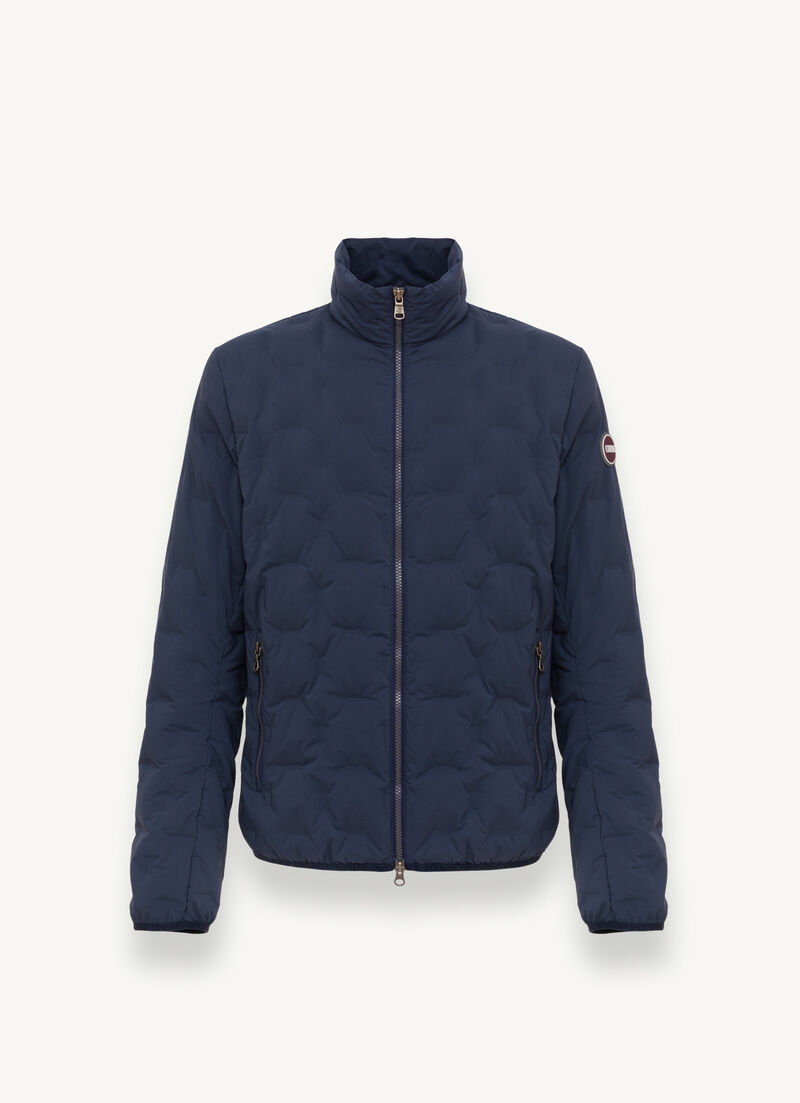 Quilted jacket with padded collar