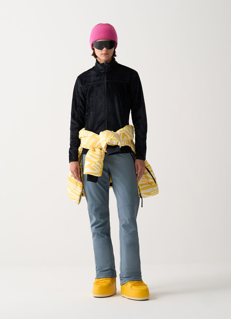 Plush-effect ski fleece