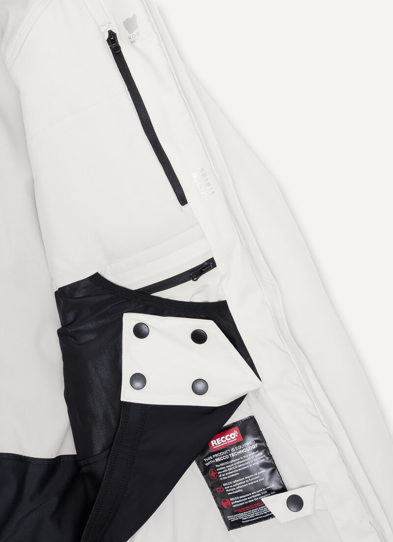 Extra-warm ski jacket with neck warmer