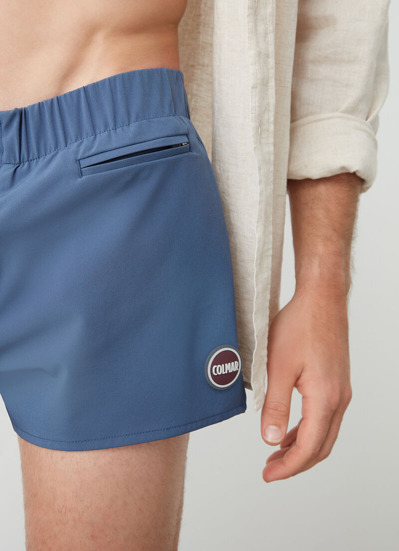 Swimsuit with pocket and zip