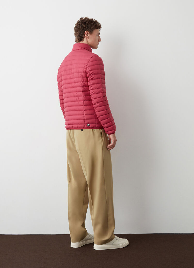 Autumn-weight down jacket with padded collar