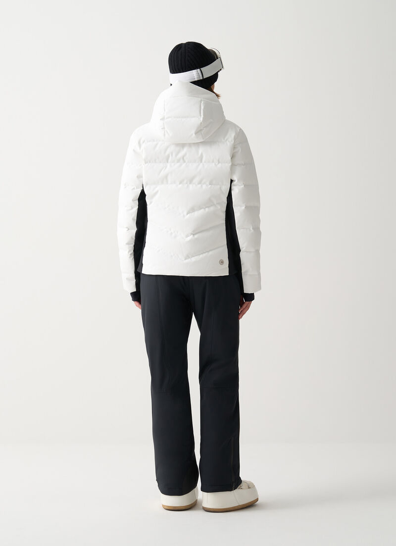 Shaping padded ski jacket