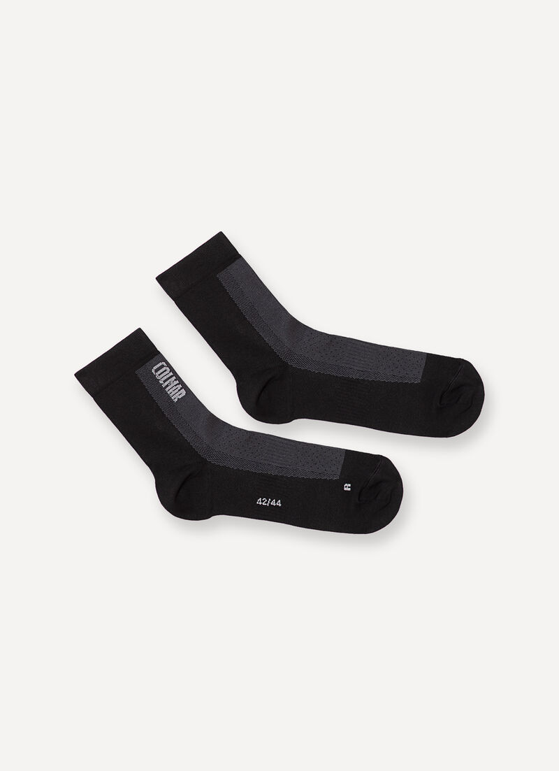 Unisex socks with jacquard logo