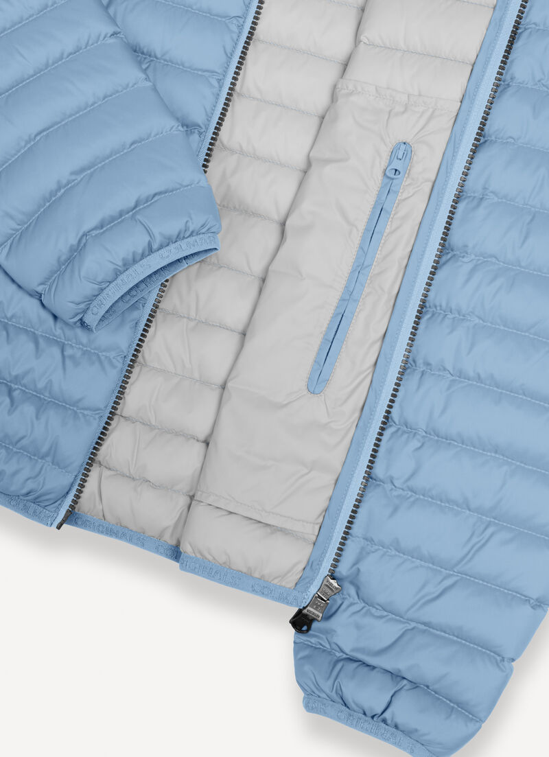 Light down jacket with hood