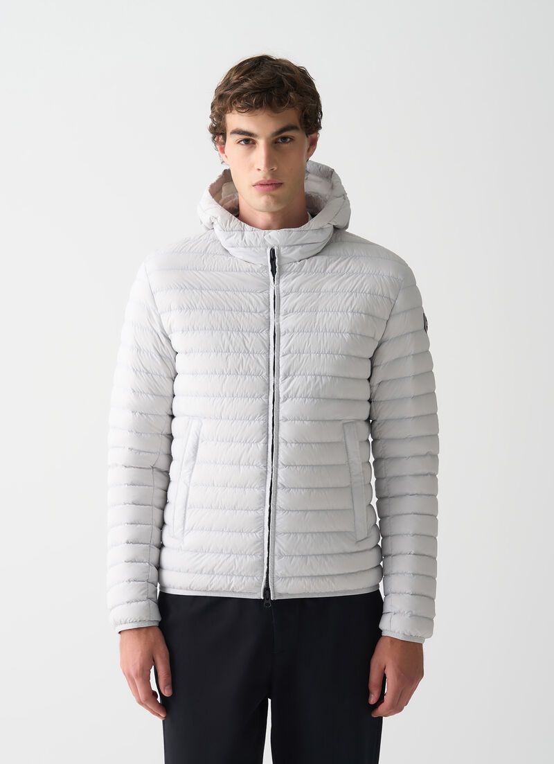 Light down jacket with hood