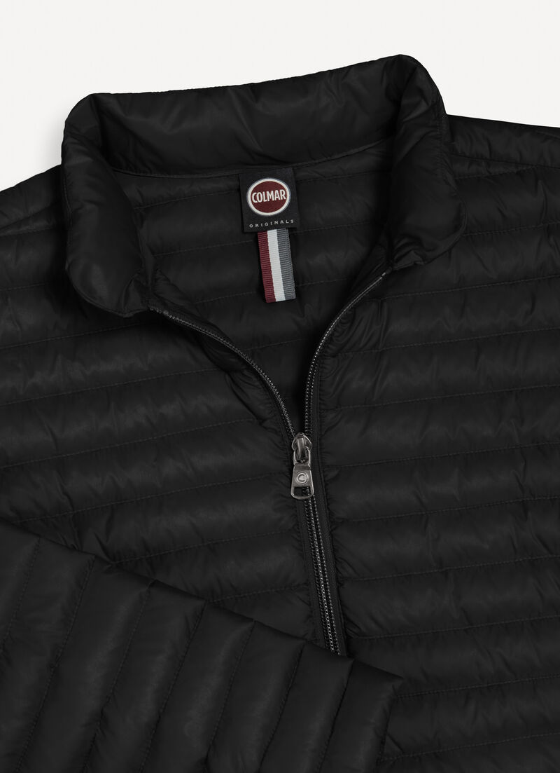 Padded collar down jacket