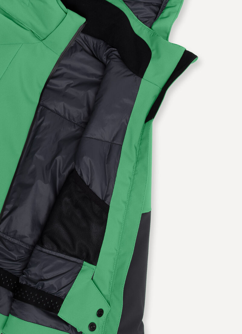 Boys’ colourblock ski jacket