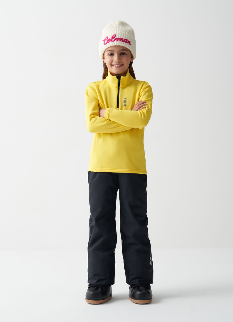 Girl's half-zip ski fleece