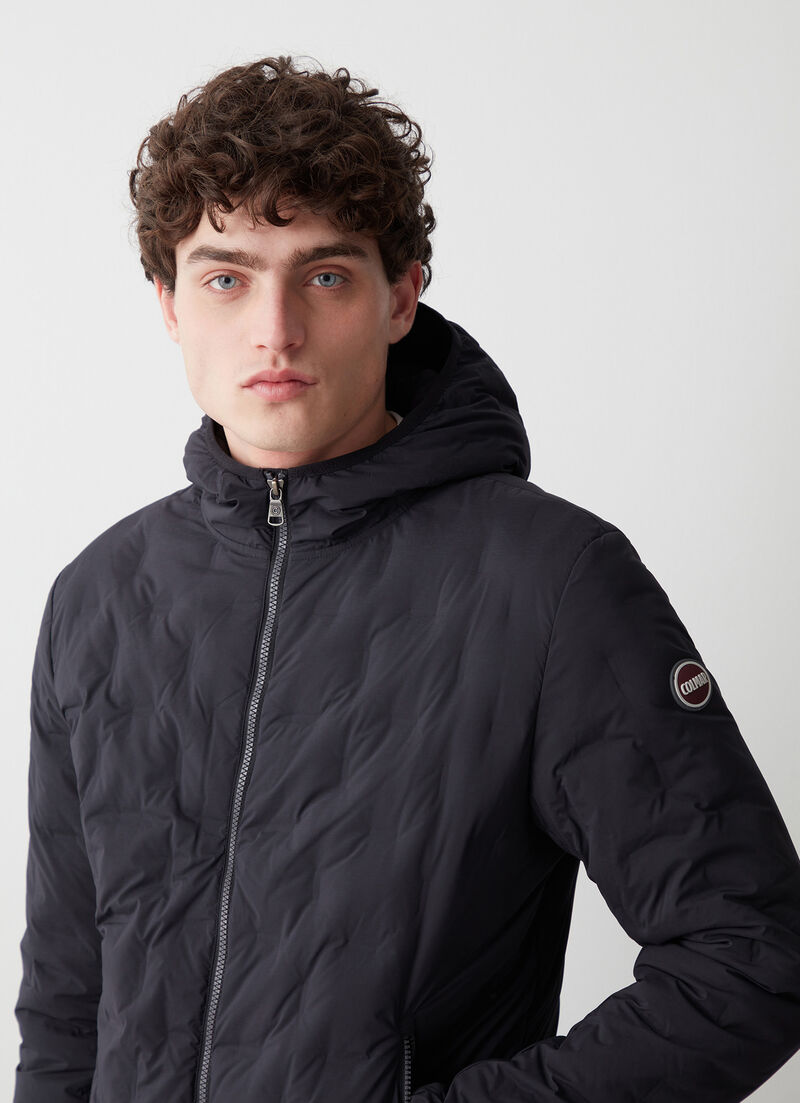 Quilted jacket with hood