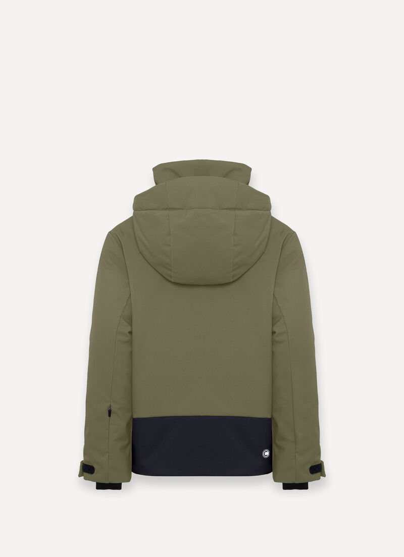 Boy's colour-block ski jacket