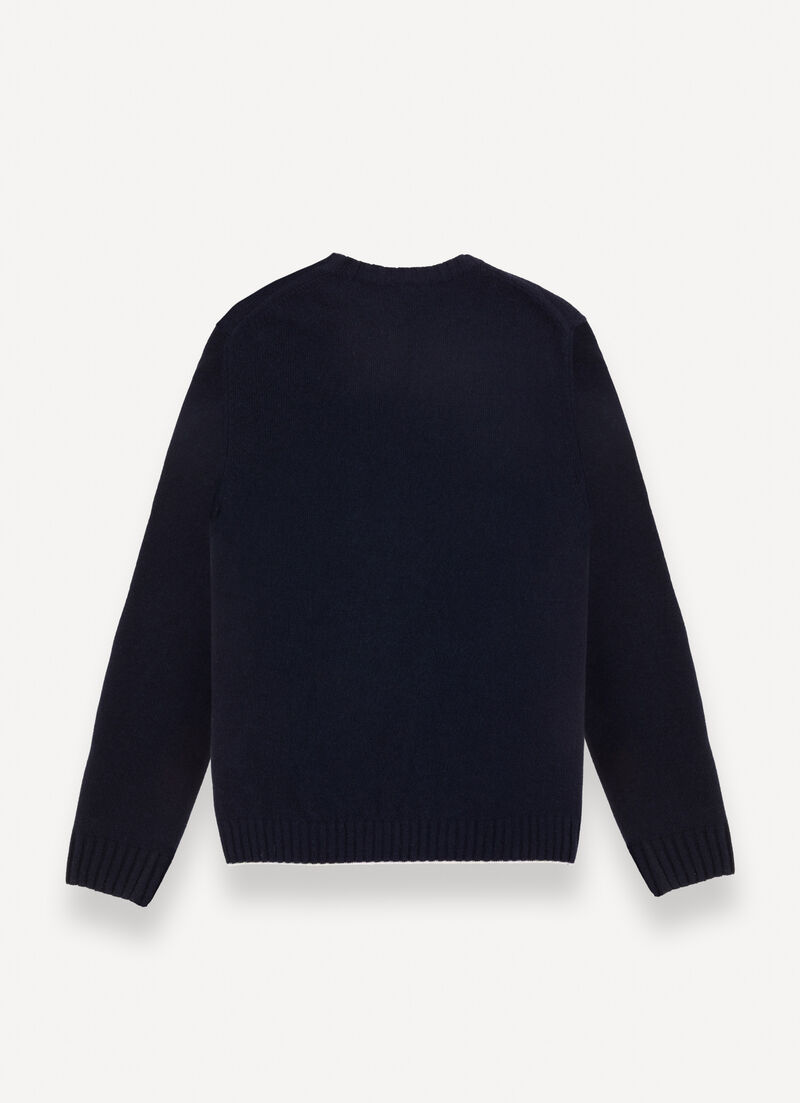 Pullover with tricolour detailing