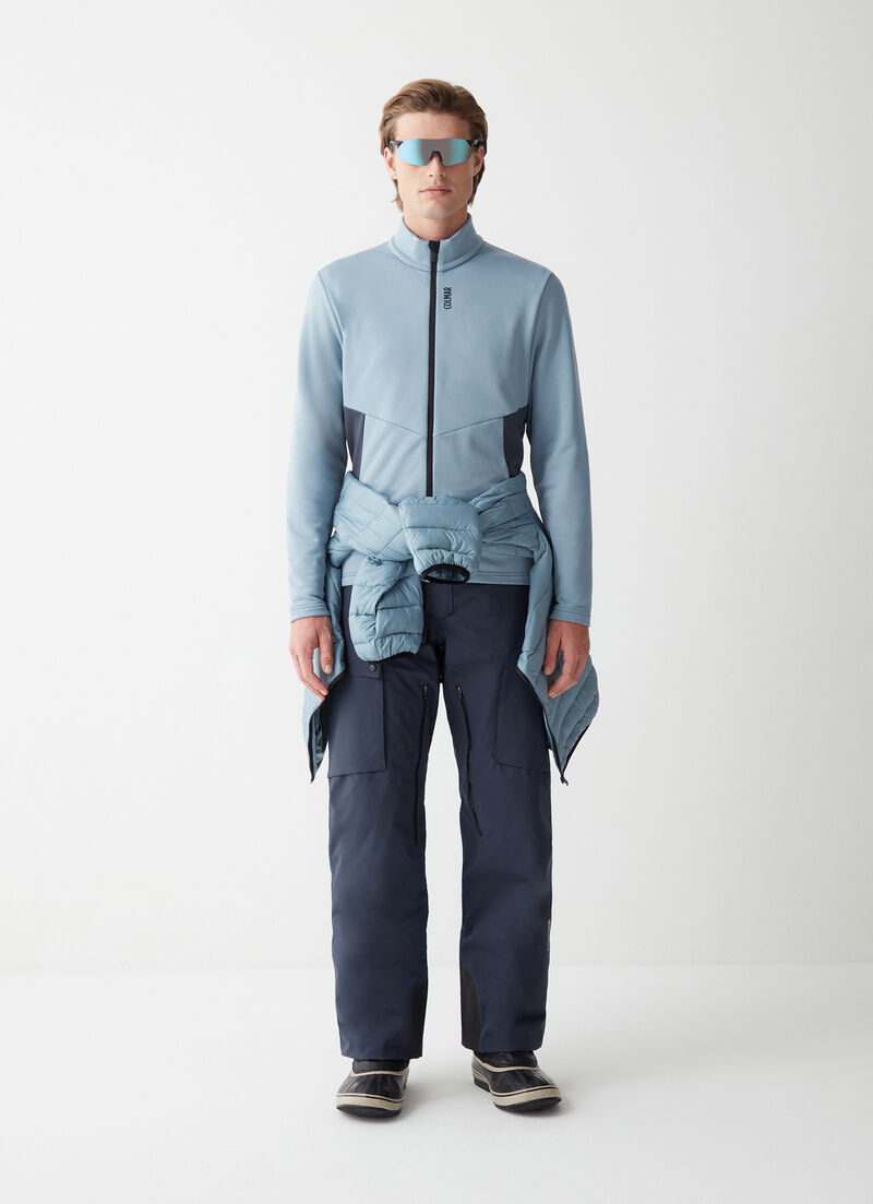 Colour-block stretch ski fleece