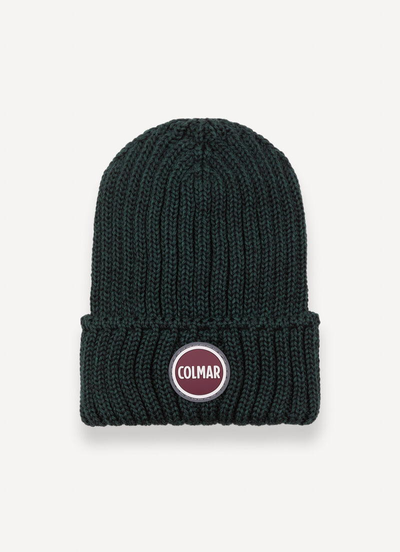 Unisex hat in wool with turn-up