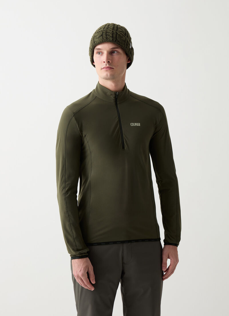 Thermal stretch ski sweater