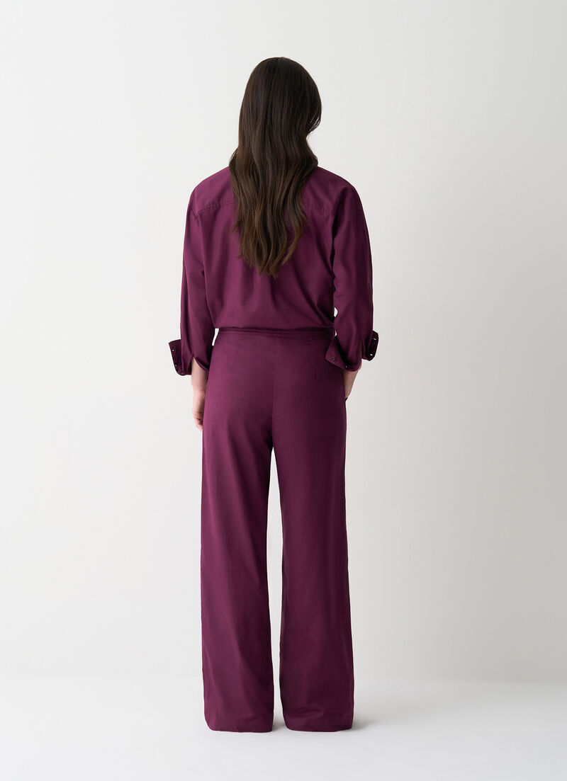 Cotton flannel trousers