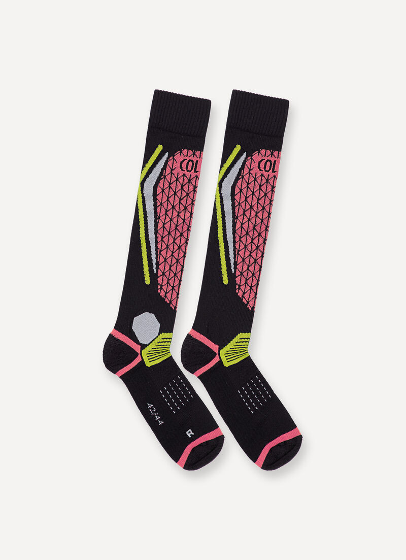 Unisex geometric Ski Socks