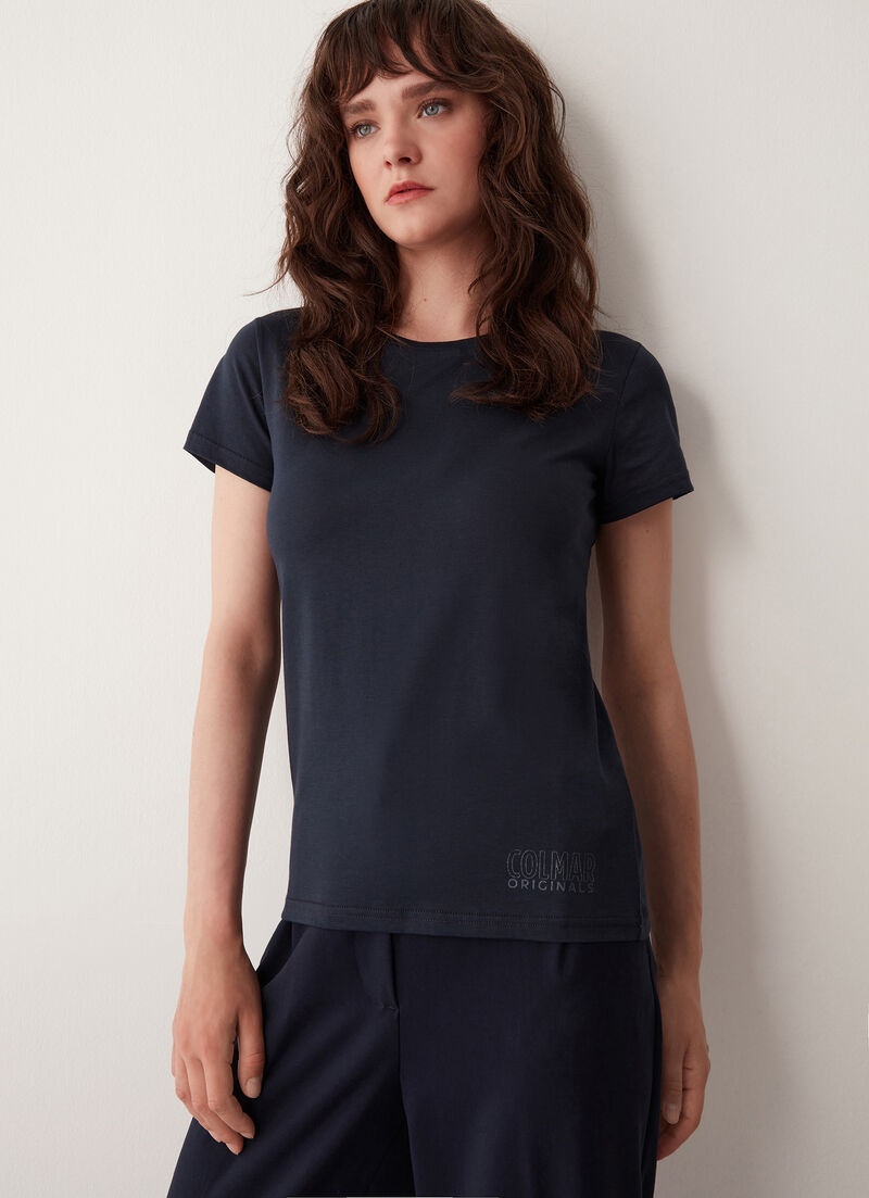 Cotton round-neck T-shirt