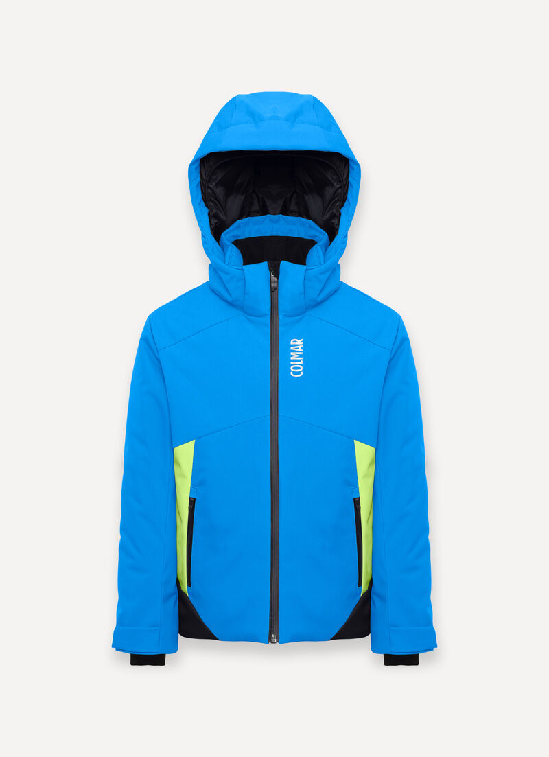 Boy's colour-block ski jacket