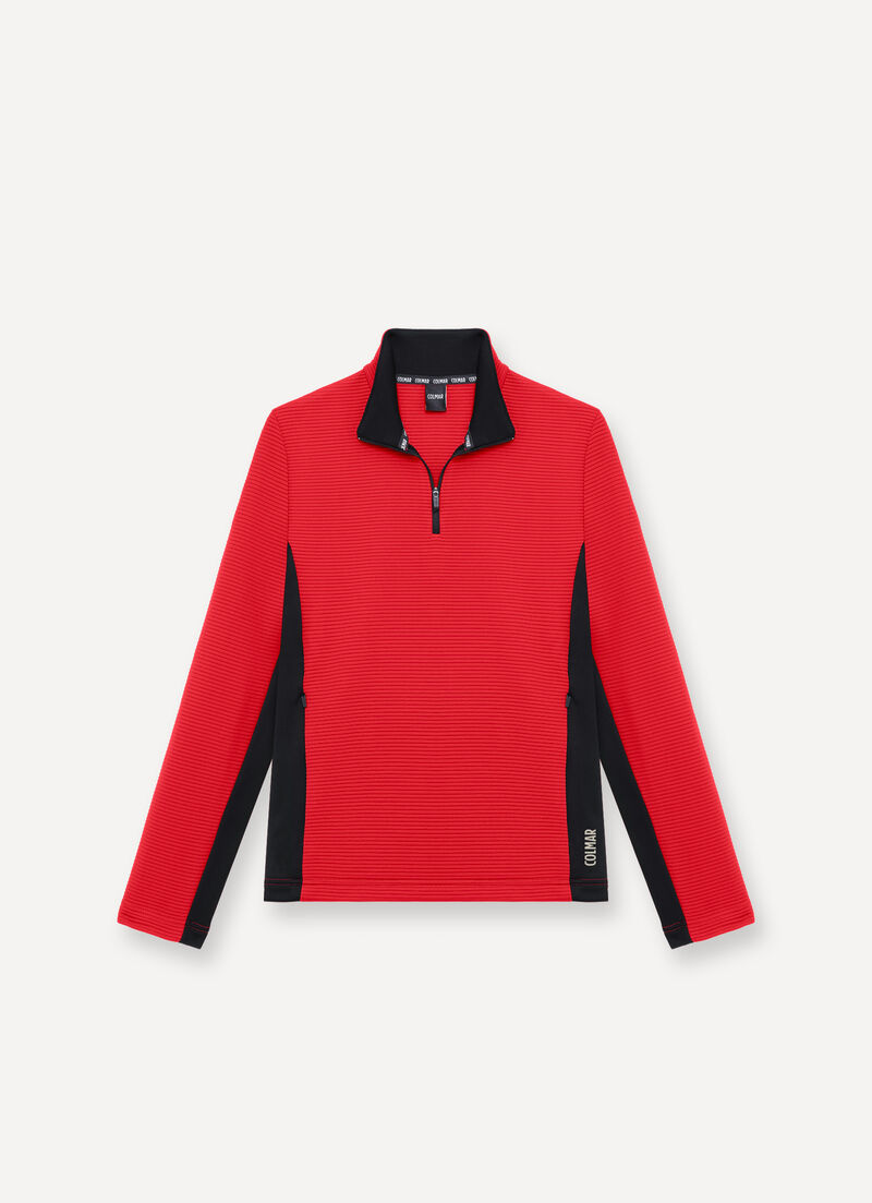 Half-zip jacquard ski fleece