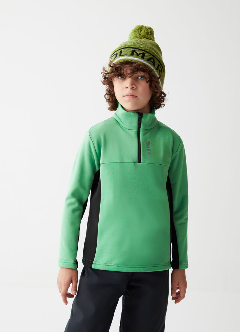 Boys’ half-zip ski sweatshirt