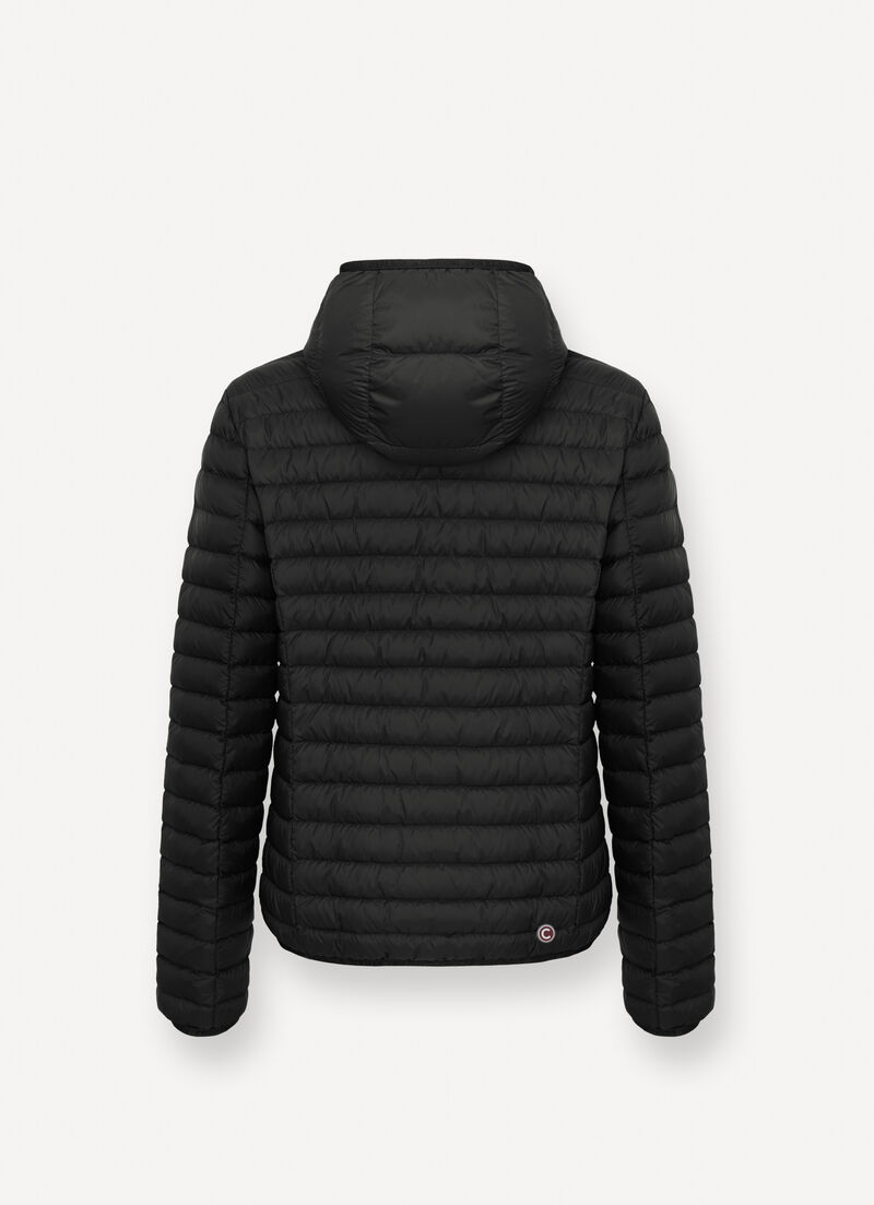 Autumn down jacket with hood
