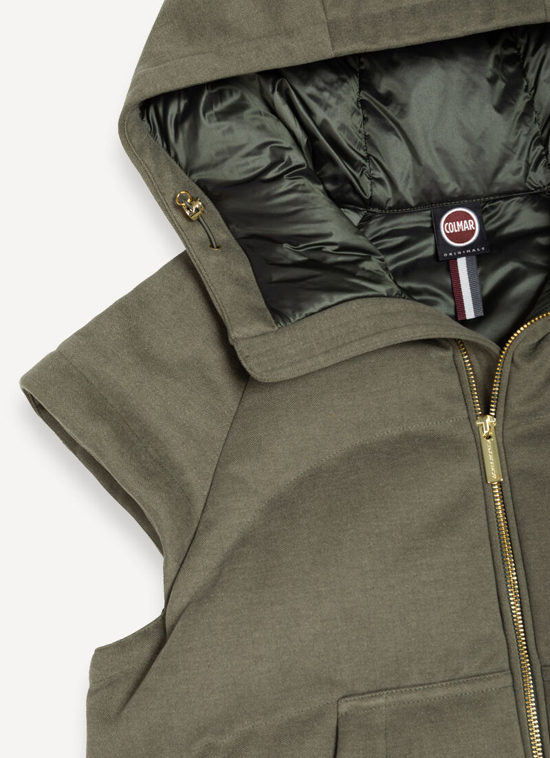 Gilet with chevron design