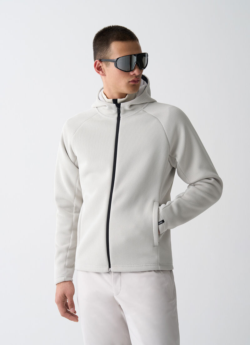 Knit fleece ski hoody