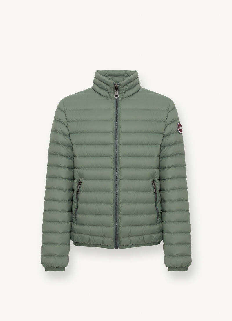 Padded collar down jacket