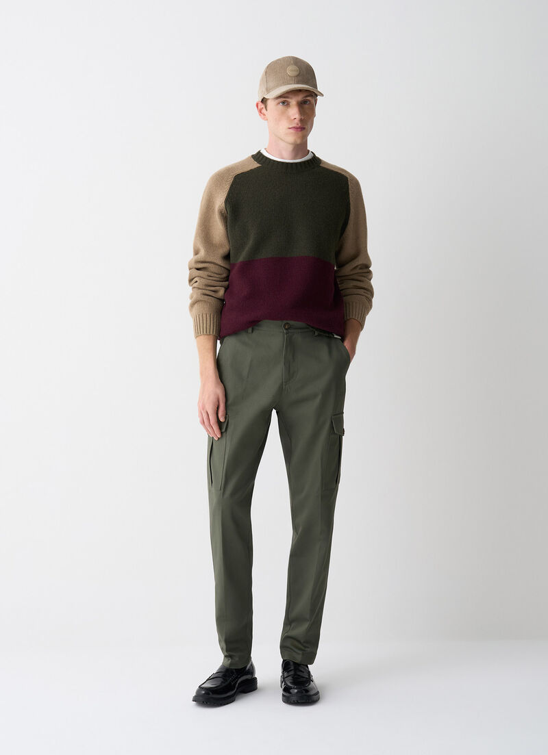 Cotton cargo trousers