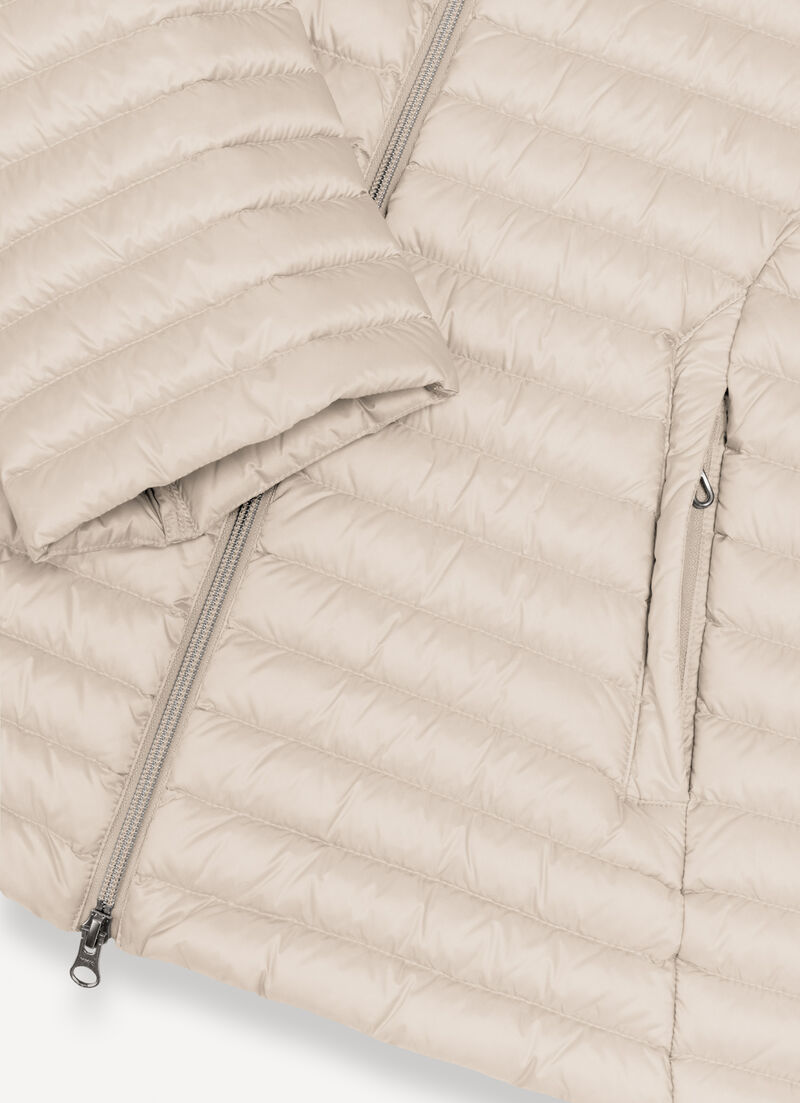 Quilted down-padded cape