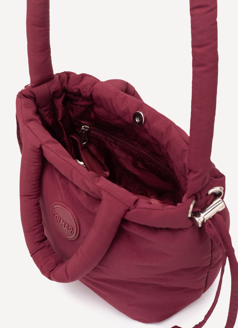 Puffy bucket bag