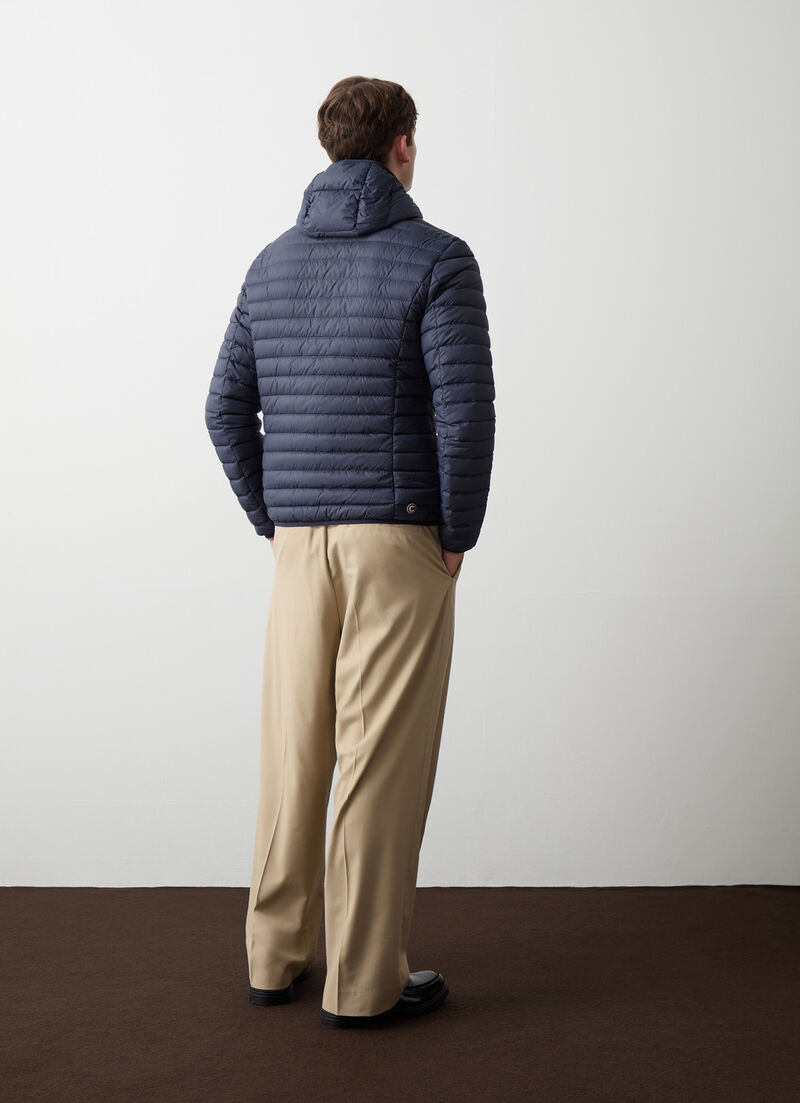 Autumn down jacket with hood