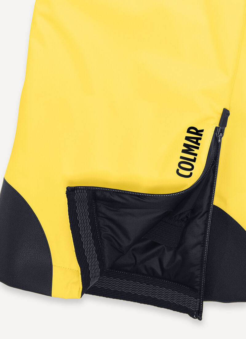 Padded ski pants with belt