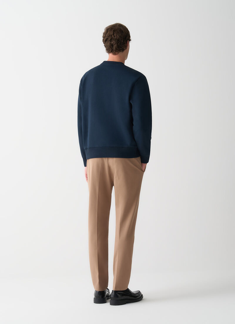 Crew-neck sweatshirt with logo