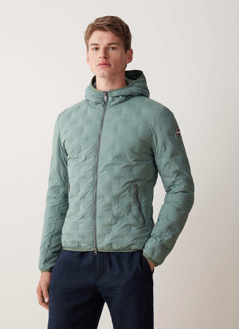 Quilted jacket with hood