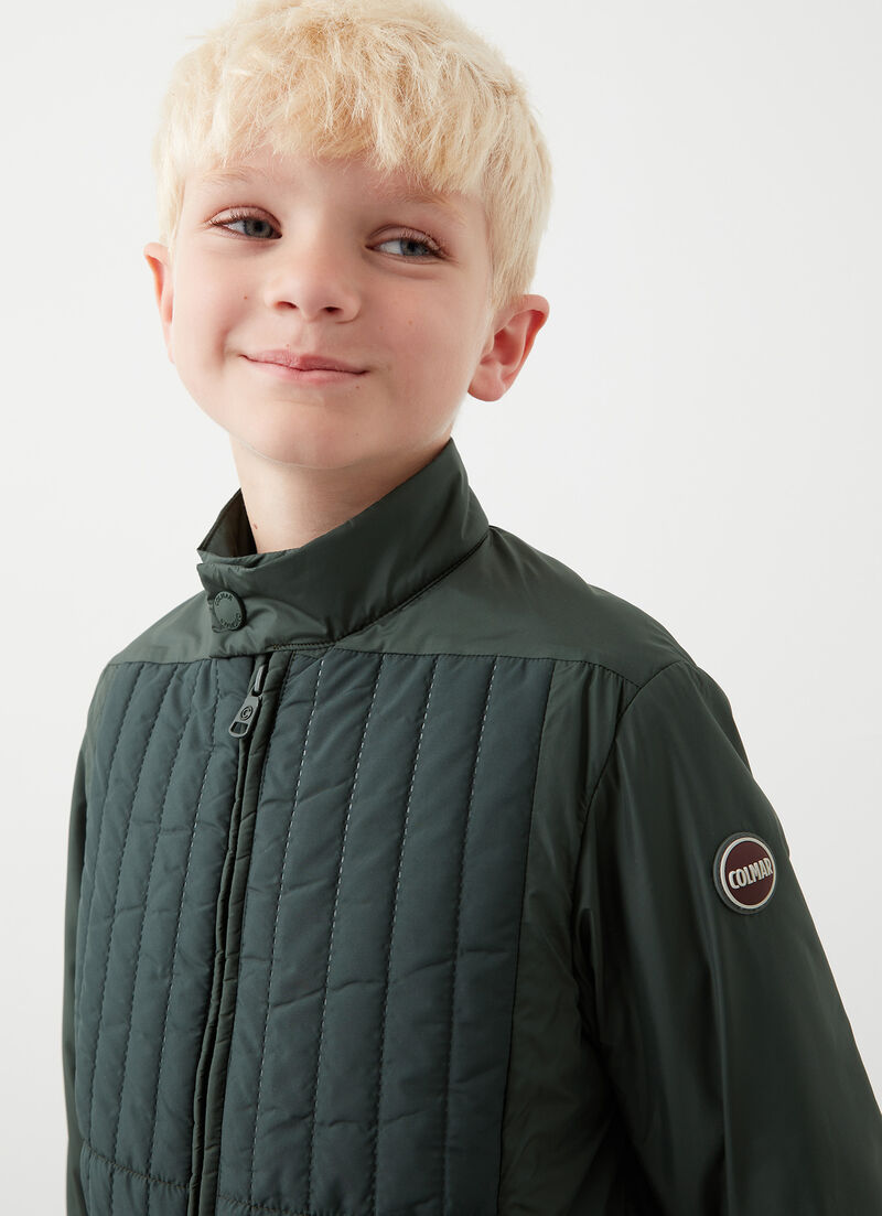 Biker jacket with wad padding