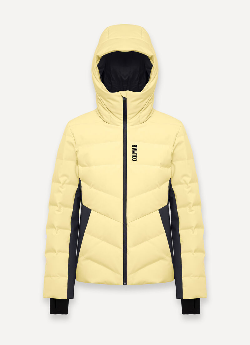 Shaping padded ski jacket