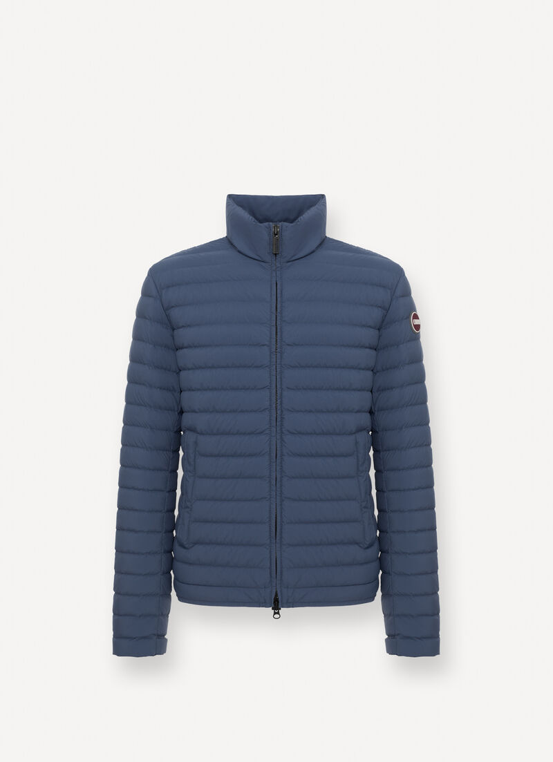 Light down jacket with padded collar