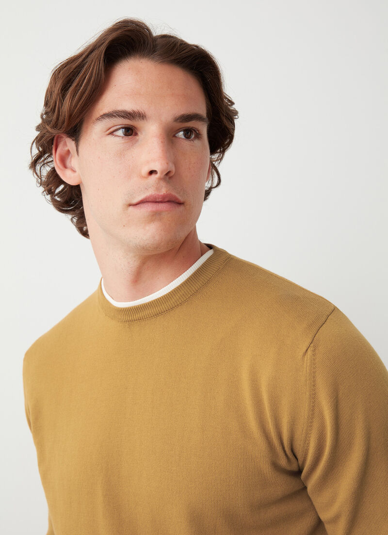 Faded crew-neck pullover