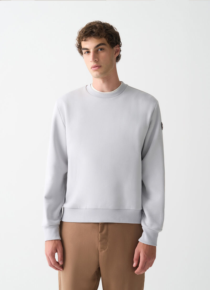 Cotton crew-neck sweatshirt