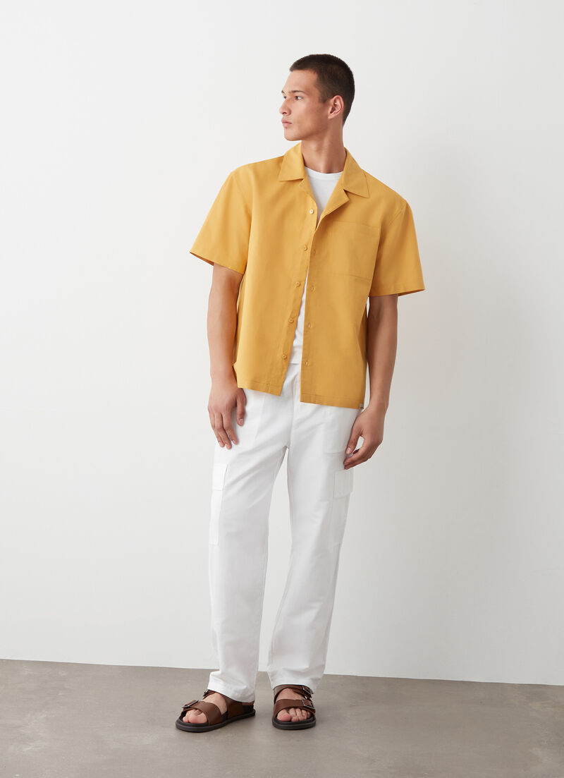 Linen blend shirt