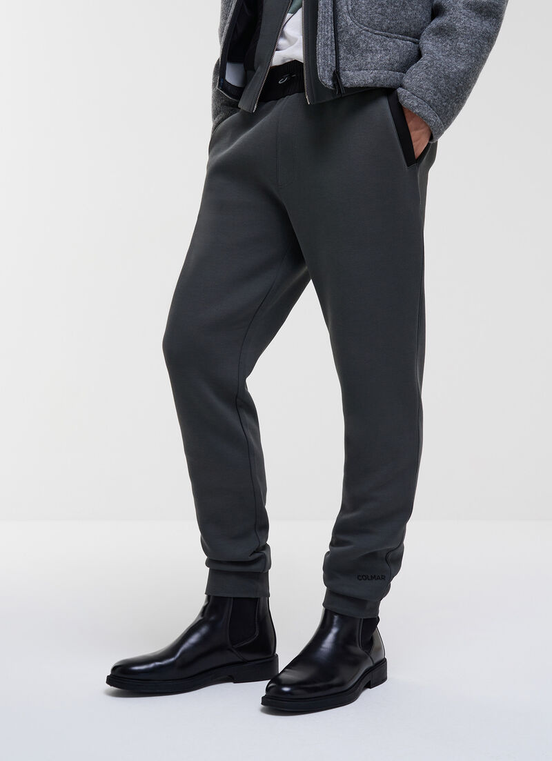 Tracksuit bottoms with nylon inserts