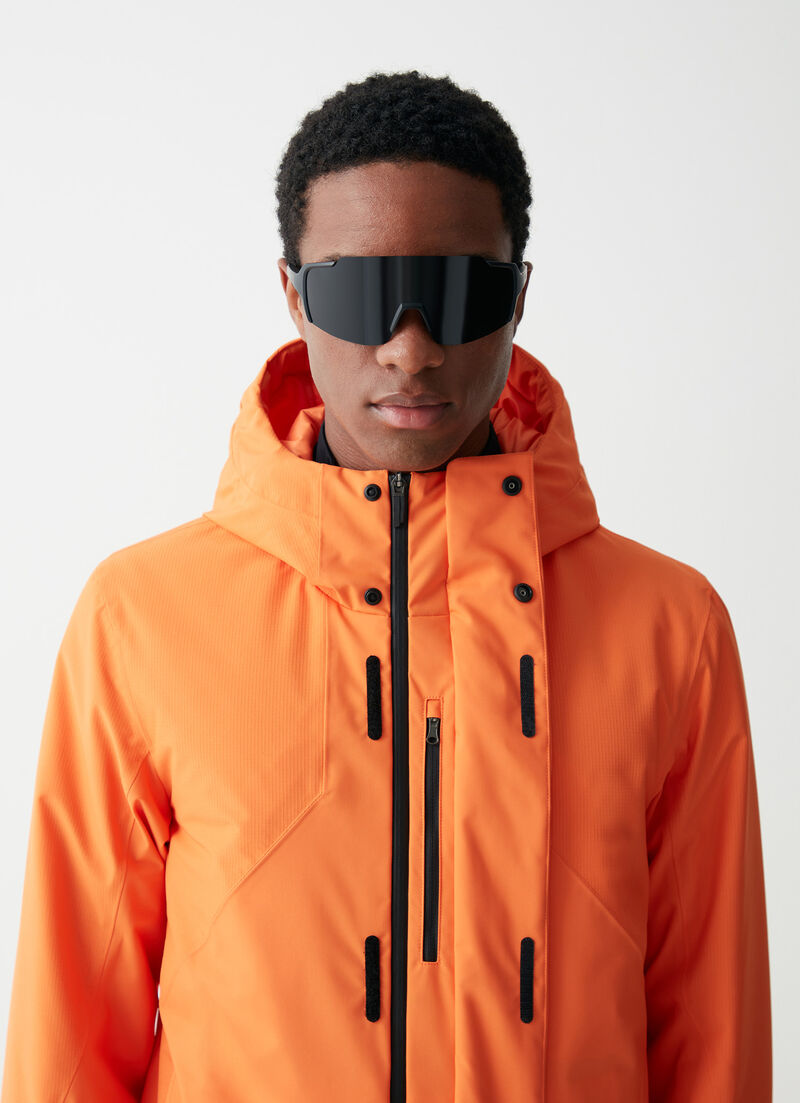Hooded ski jacket