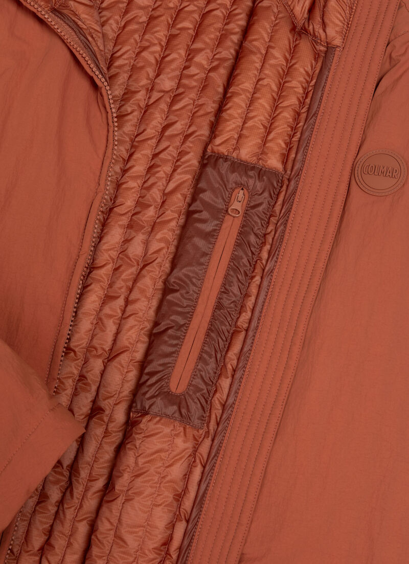 Lightweight crinkle down jacket