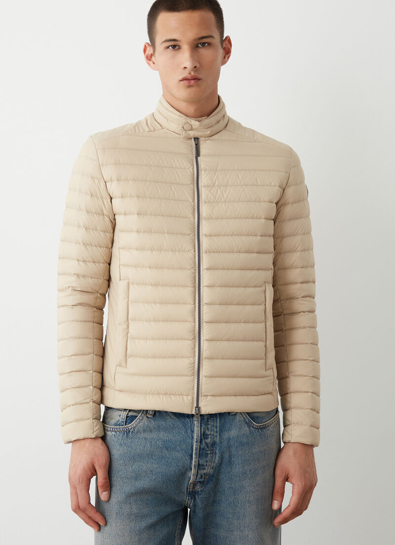 Down biker jacket