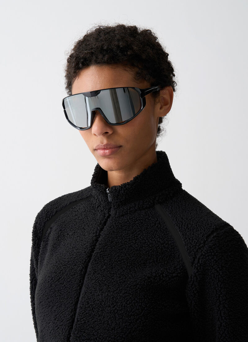 Teddy-effect ski fleece