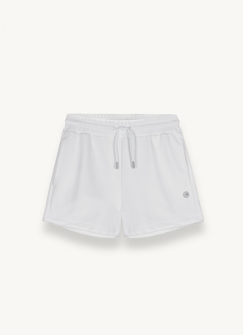 Cotton-blend fleece shorts