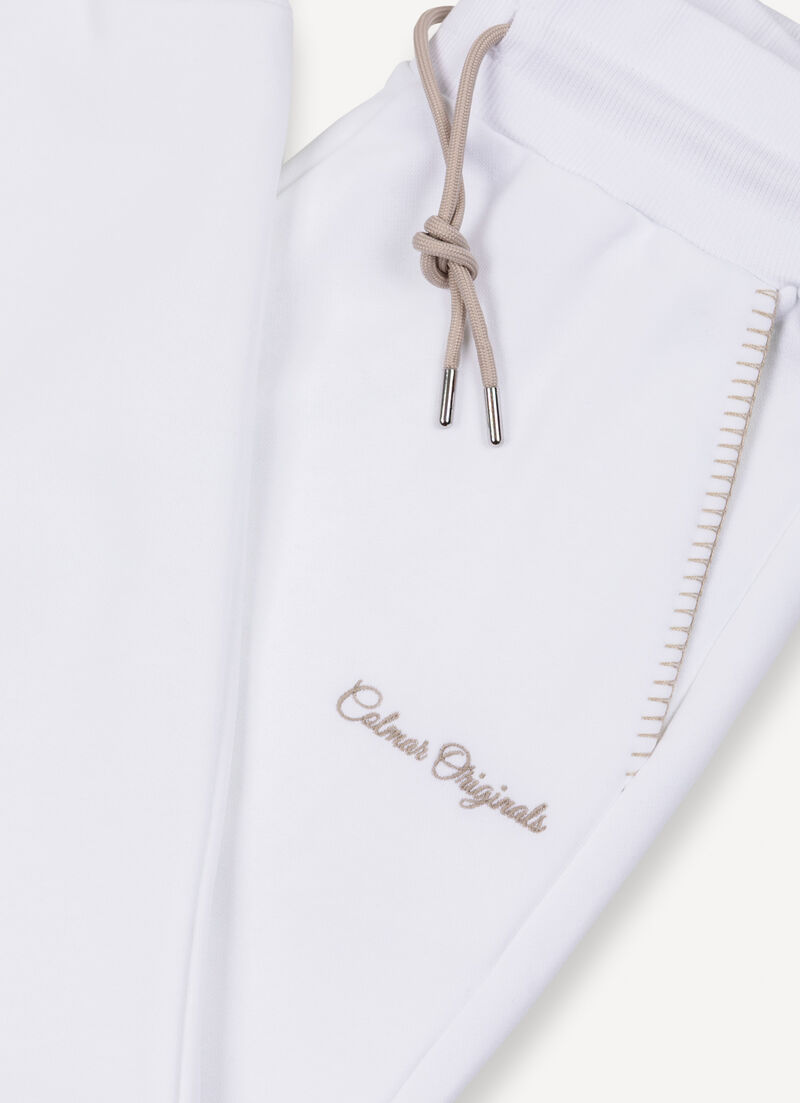 Tracksuit bottoms with embroidery