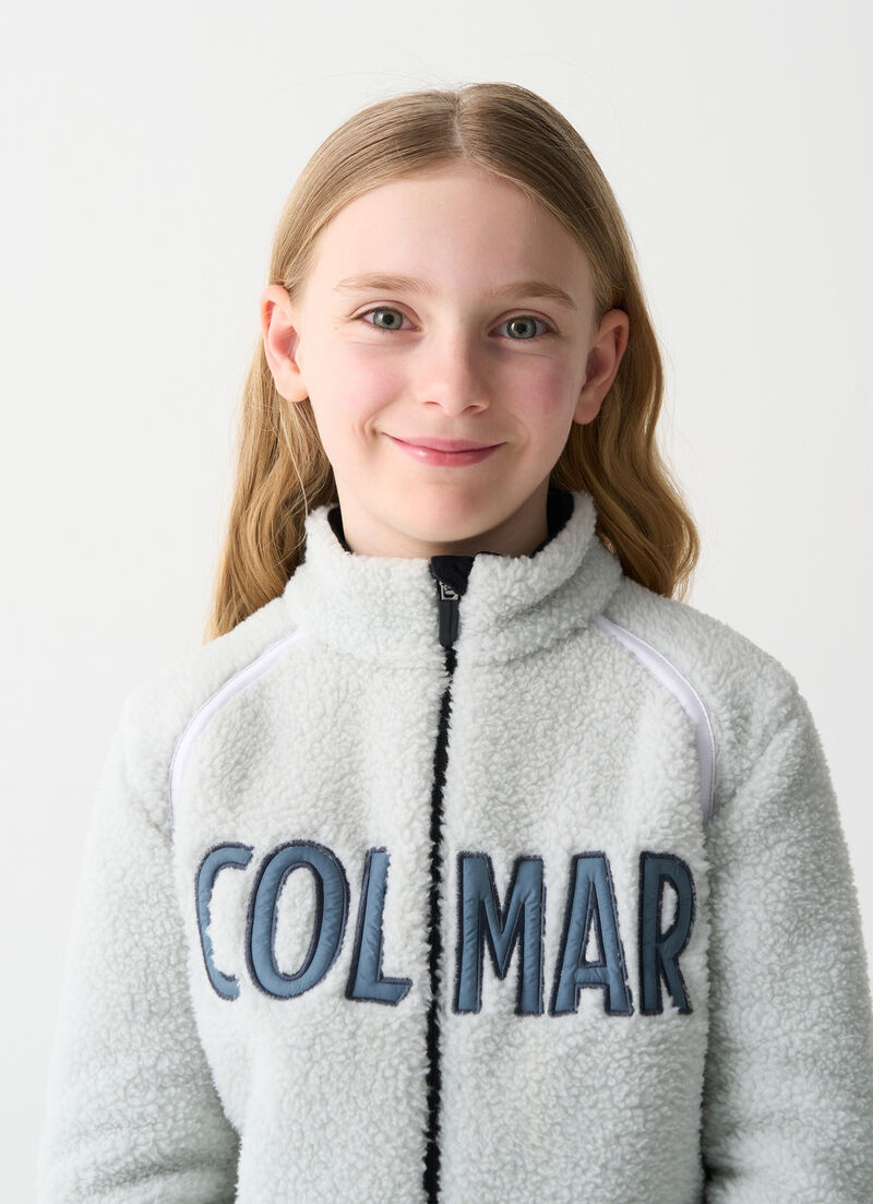 Unisex teddy-effect ski fleece